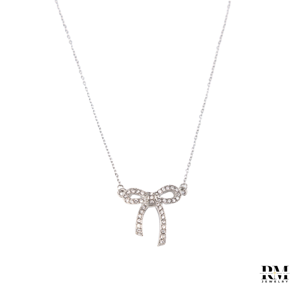 Colar com Pingente de Laço