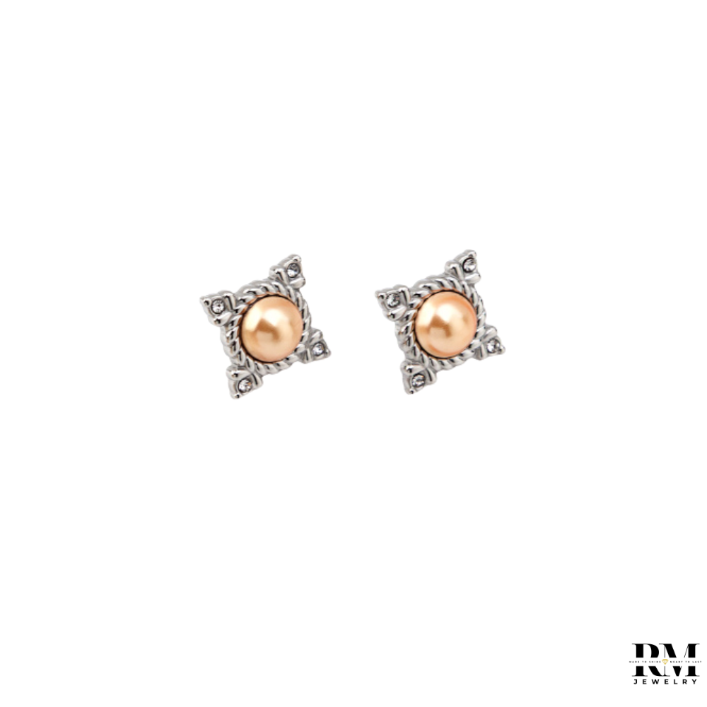 Brinco com Pérola de cor