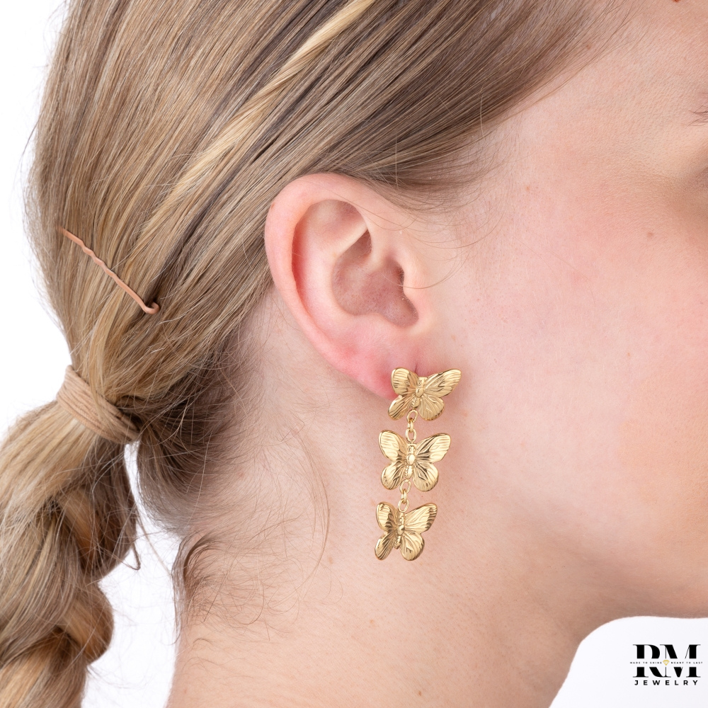 Brinco Pendente de Borboletas
