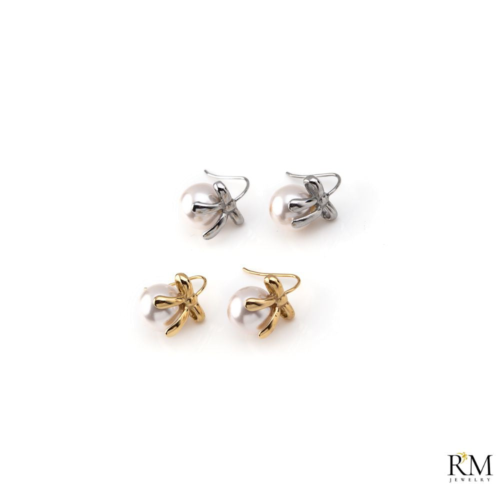 Brinco com Laço e Pérola