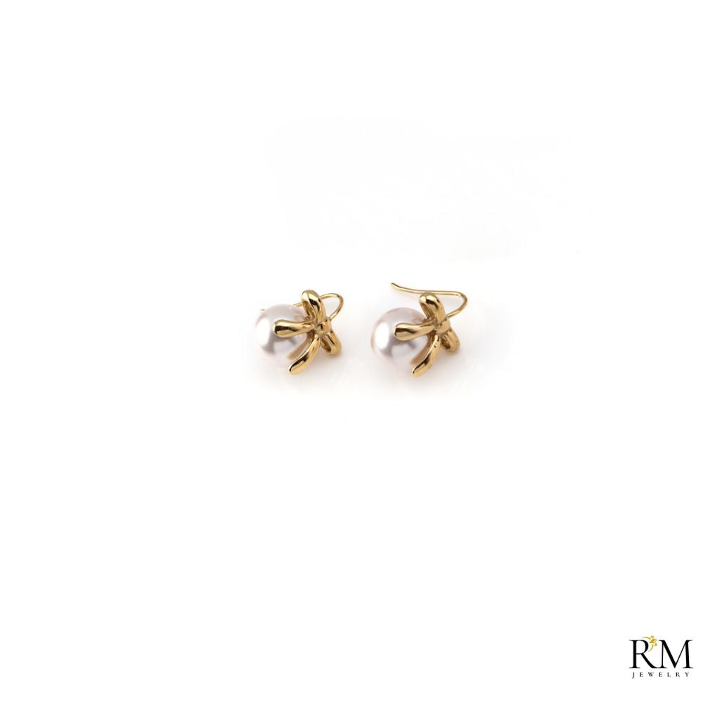 Brinco com Laço e Pérola