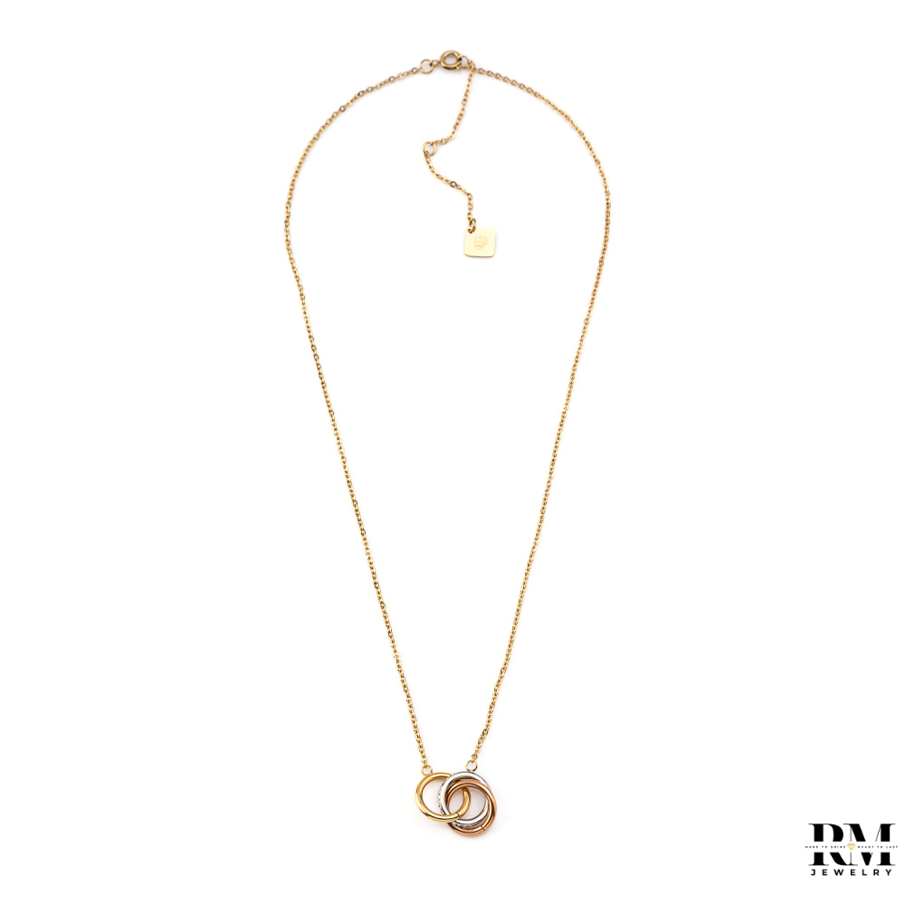 Colar Dourado com Argolas