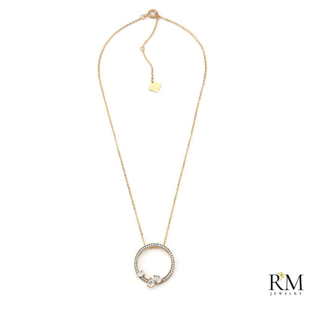 Colar Simples com Zircónias Brancas