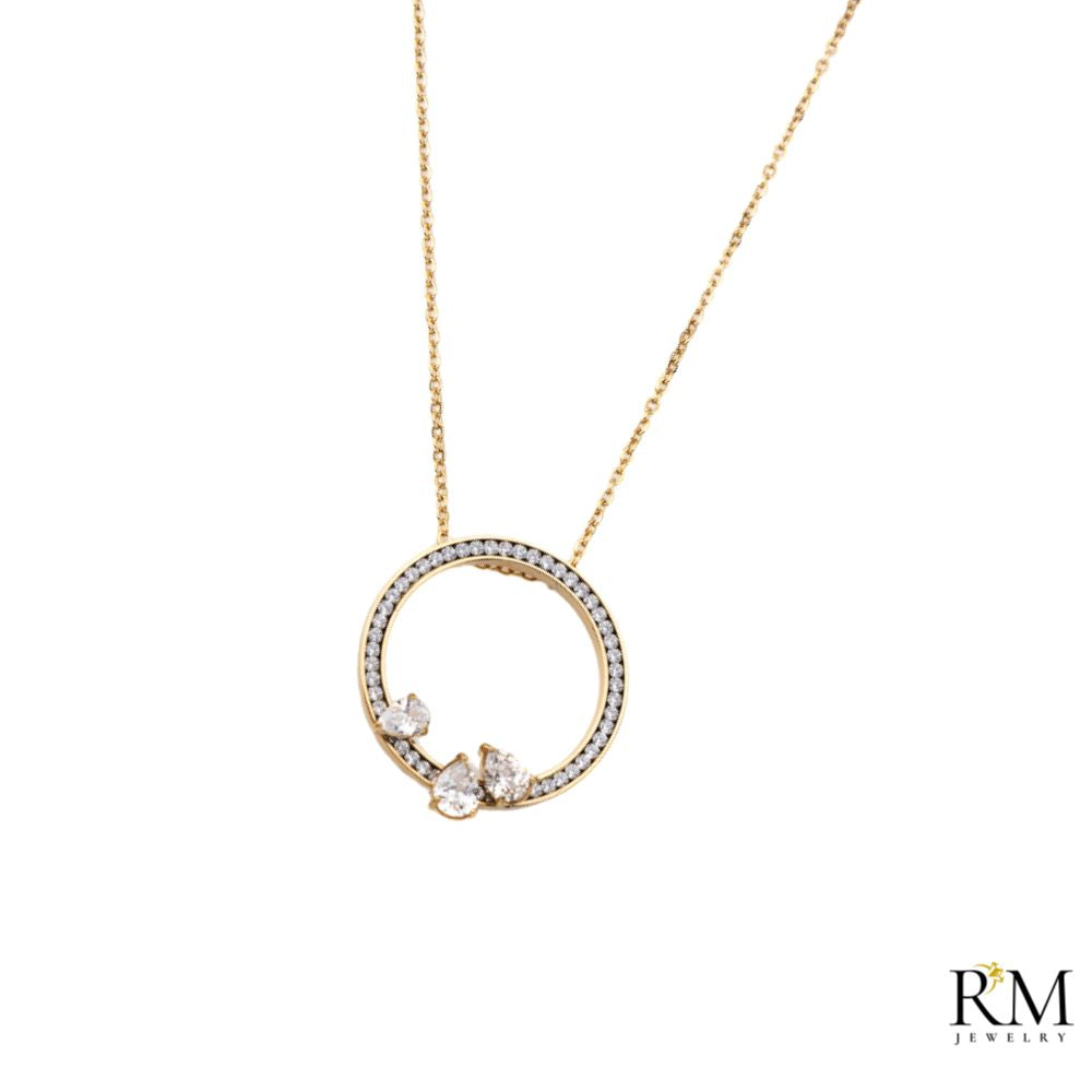 Colar Simples com Zircónias Brancas